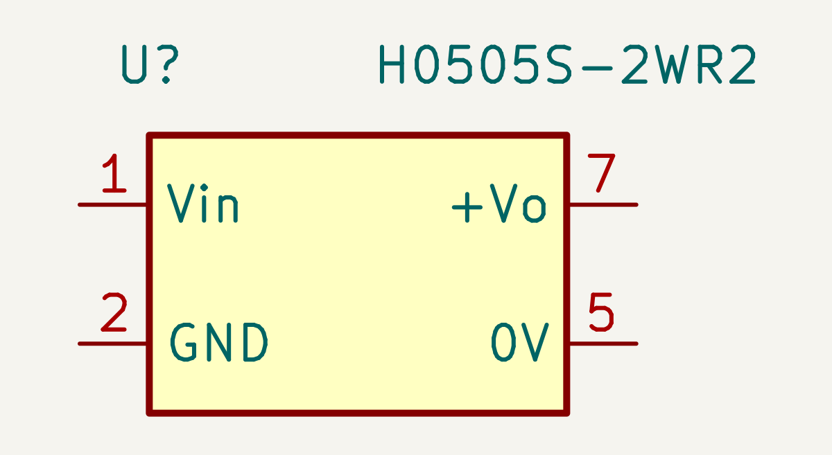 AI 建库实际产物:H0505S-2WR2 模块符号